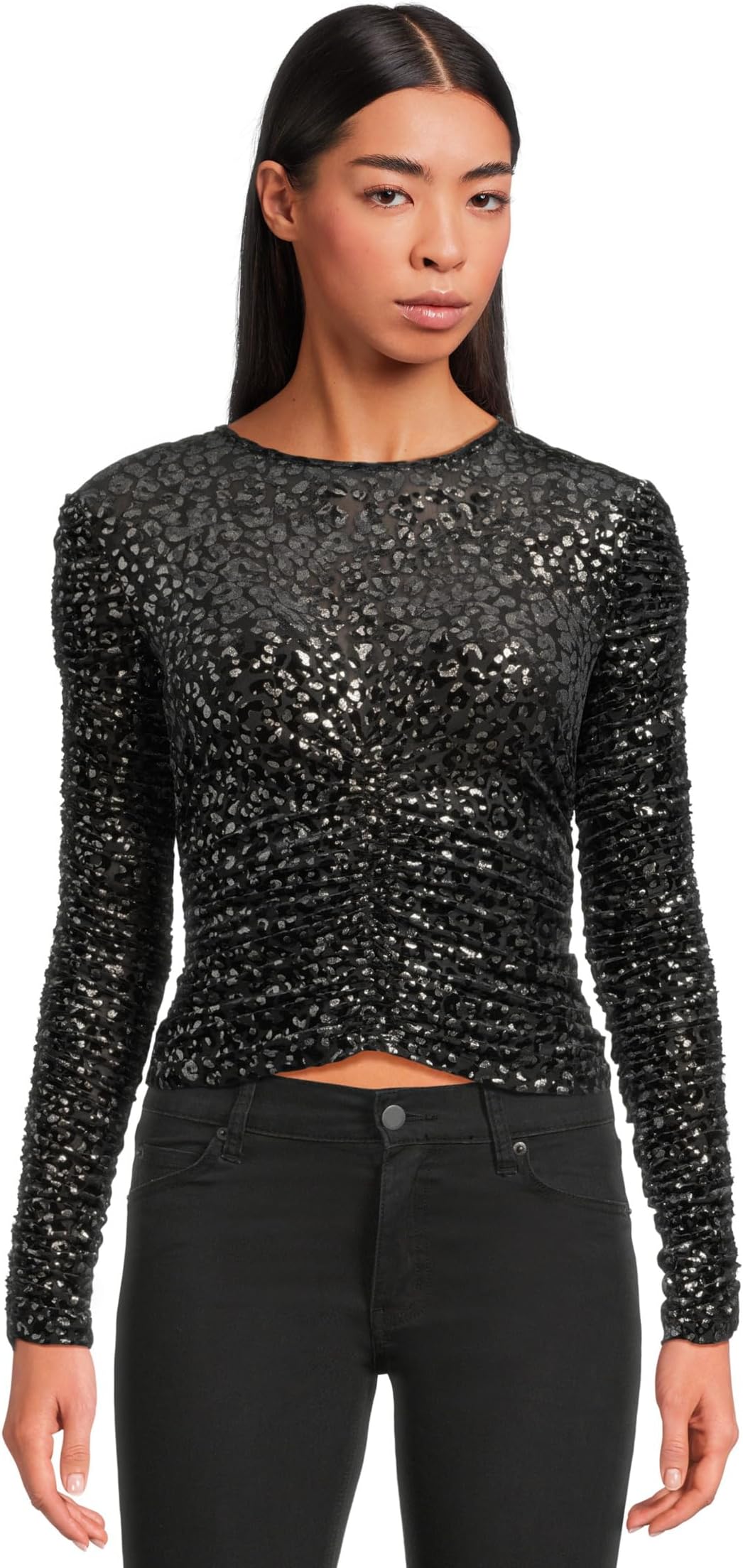 

Топ AllSaints Eris Leppo Top, черный