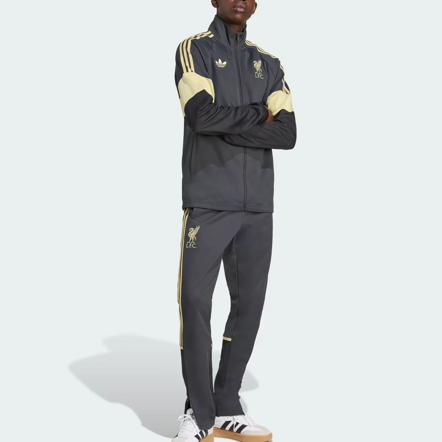 Мужская спортивная куртка LIVERPOOL FC LFSTLR Adidas Originals, carbon черный — фото 3