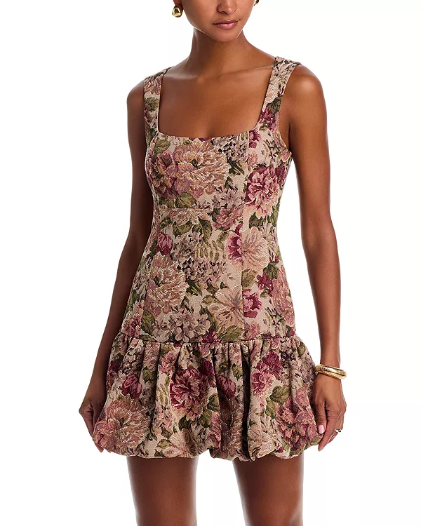 

Мини-Платье с гобеленовым узором - эксклюзив Aqua, мультиколор