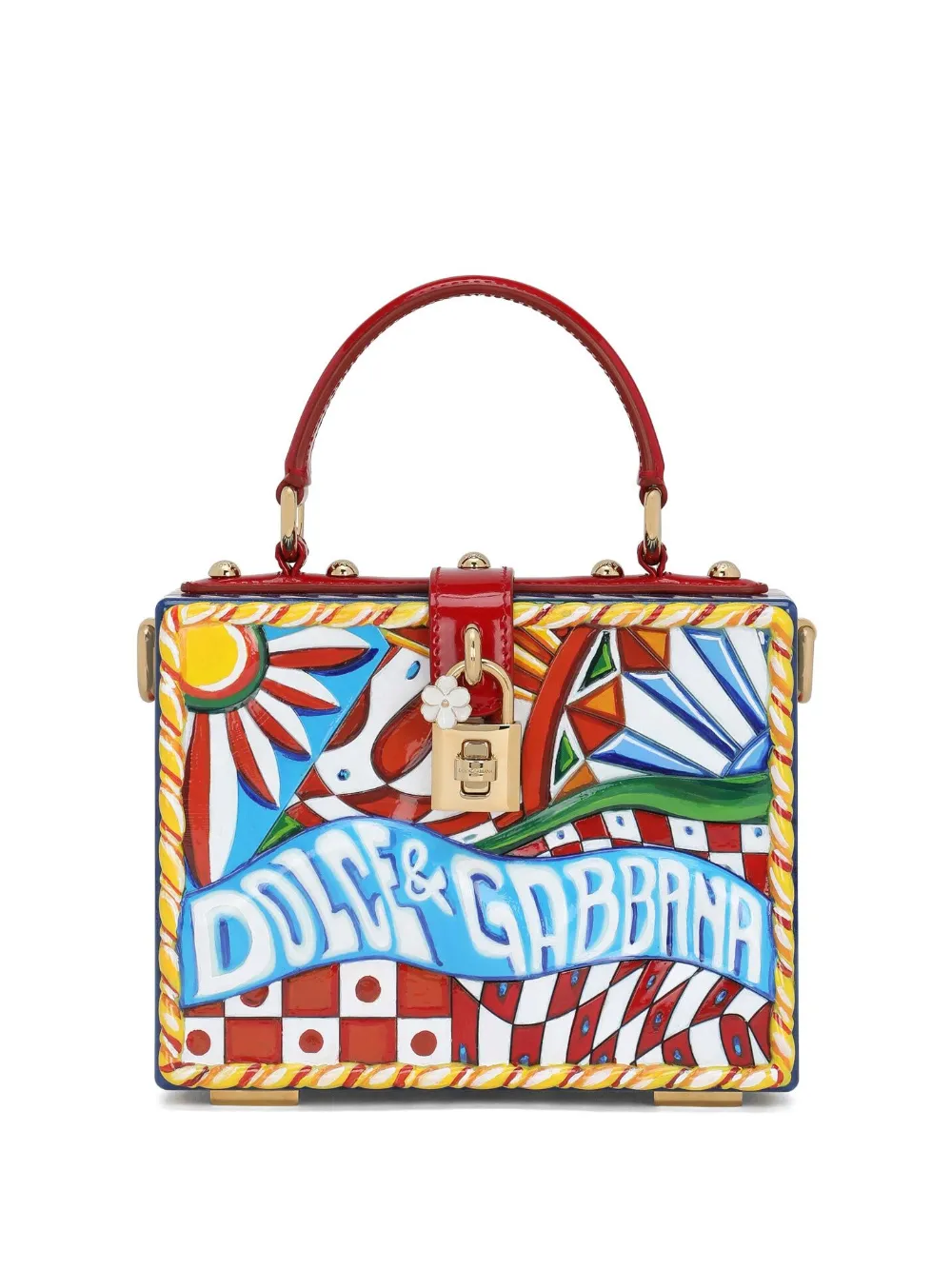 

Сумка-тоут Dolce Box с принтом Carretto DOLCE & GABBANA, красный