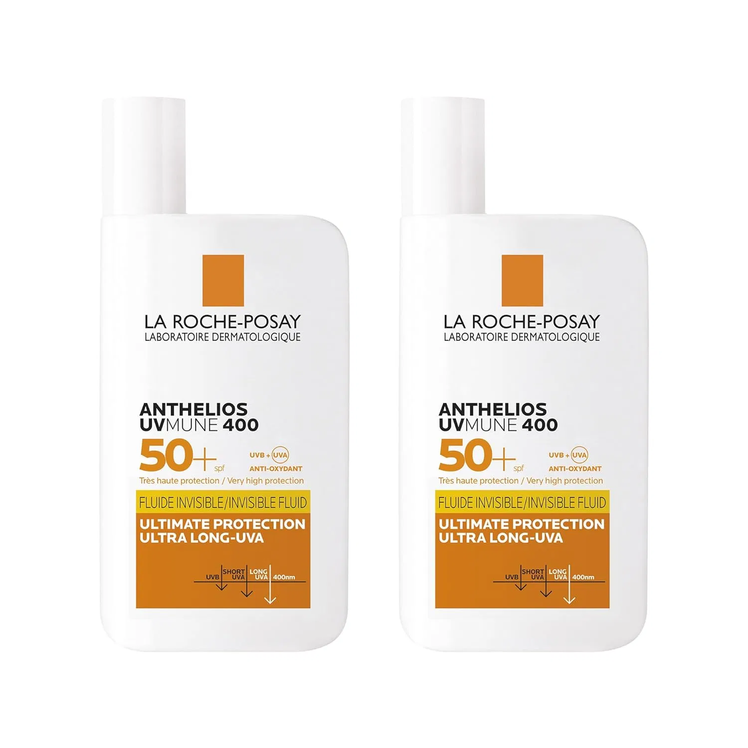 Солнцезащитный флюид «Anthelios UVMune 400 Fluid SPF50+» от La Roche-Posay, 2 x 50 мл La Roche-Posay
