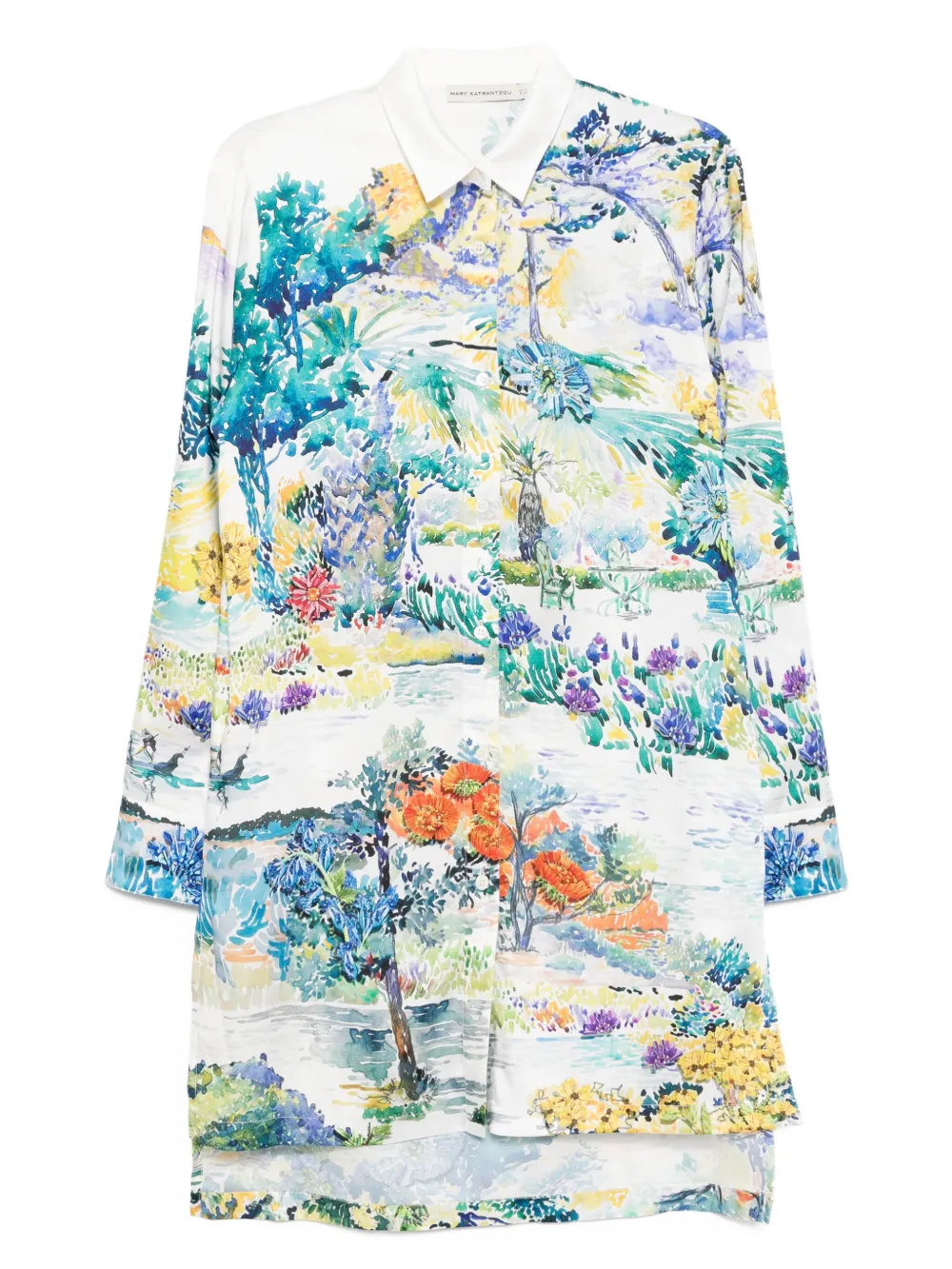 

Рубашка Верона Mary Katrantzou, белый