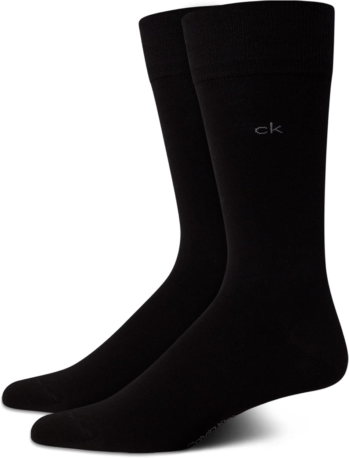 

Мужские носки Calvin Klein под костюм - 2 пары легких эластичных мягких рабочих носков для мужчин, для повседневной деловой и официальной одежды, Dark Black
