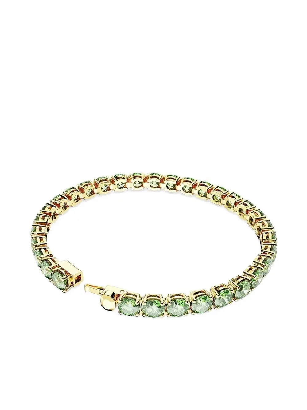 

Теннисный браслет Matrix Swarovski, зеленый