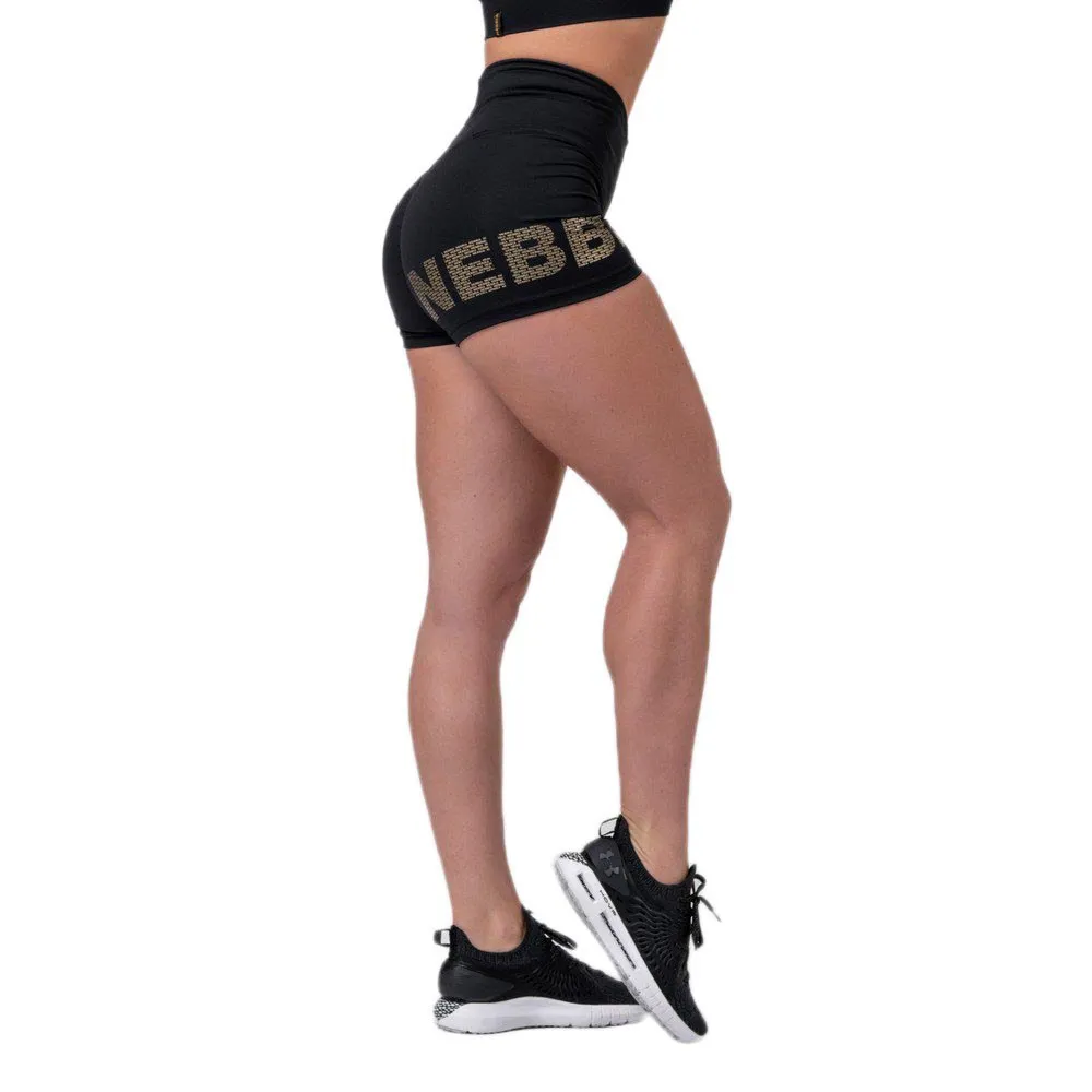 

Леггинсы Nebbia Intense Gold Print short, черный