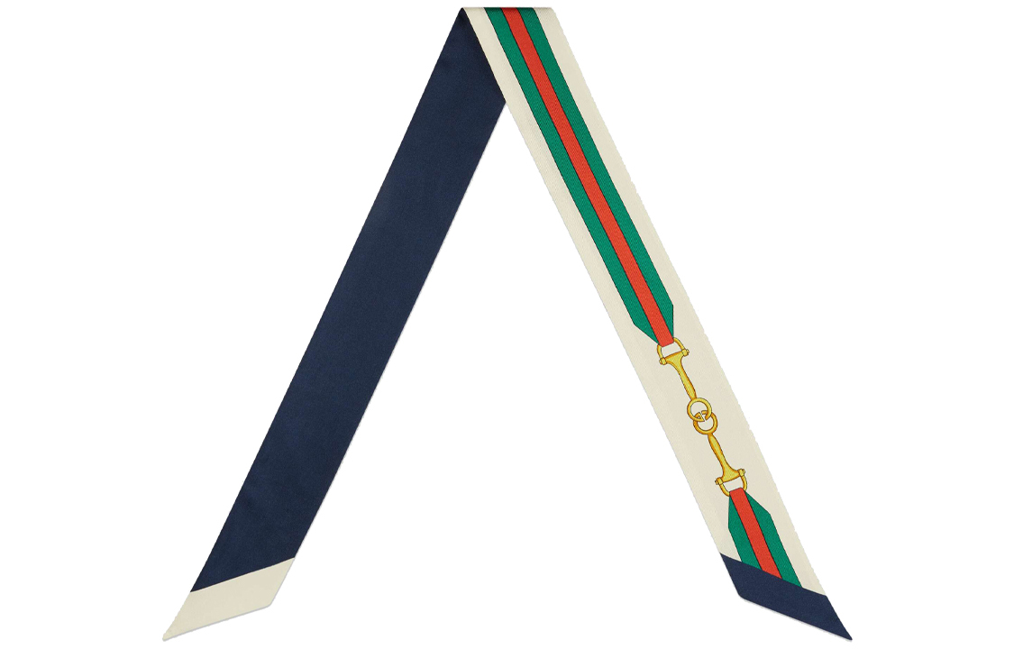 

Шелковый шарф унисекс GUCCI, Ivory