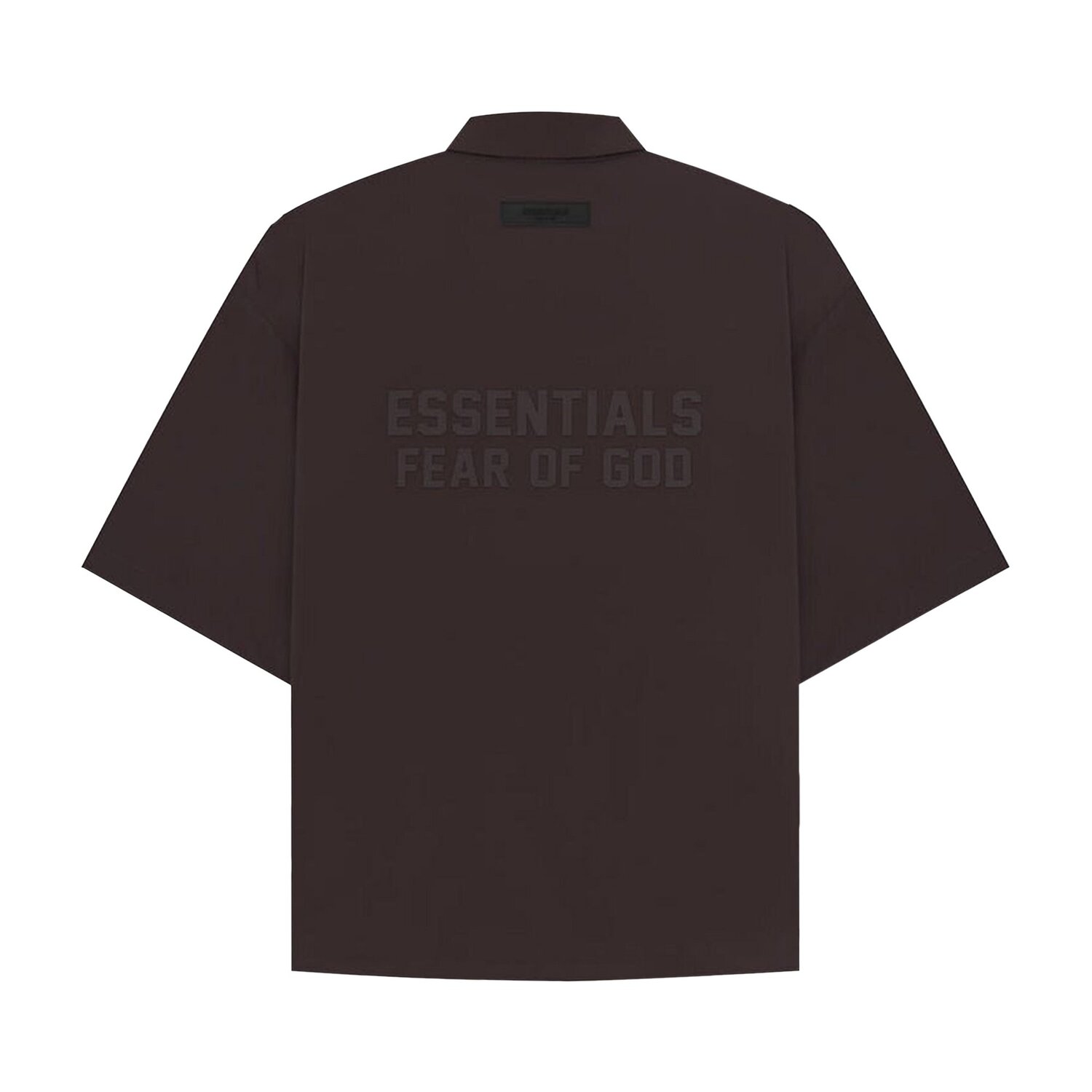 Нейлоновая рубашка с короткими рукавами Fear of God Essentials, цвет Сливовый — фото 2
