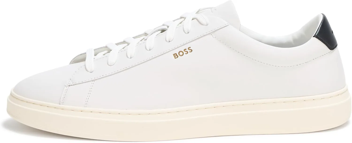 

Мужские теннисные кроссовки BOSS Kieran из гладкой кожи, белый