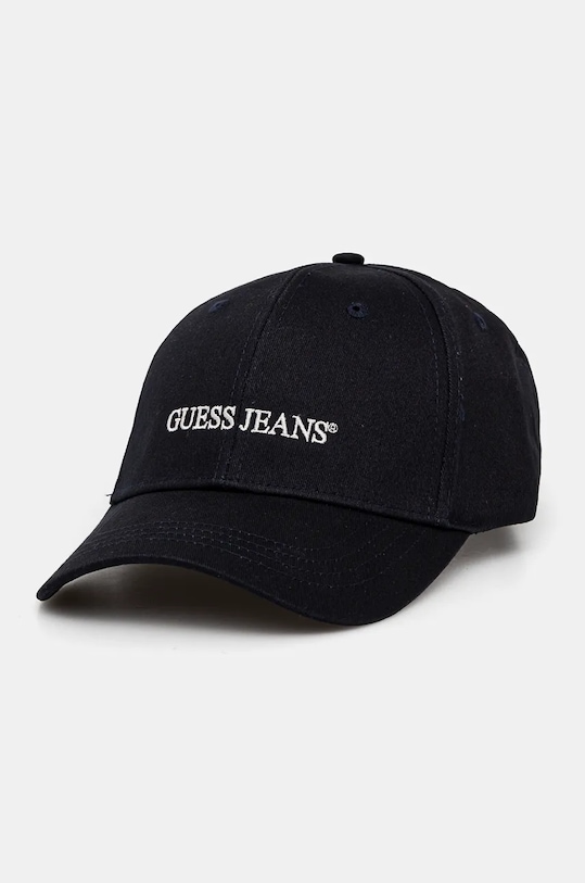 

Хлопковая кепка с козырьком Guess Jeans, темно-синий