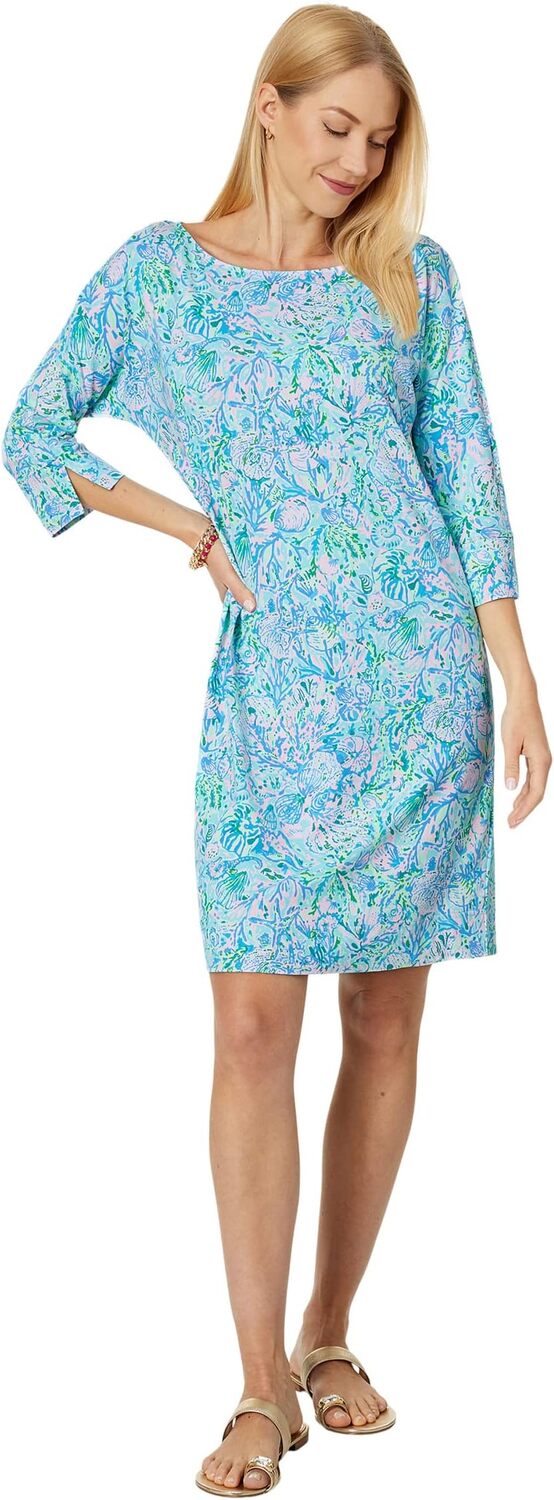 

Платье Lilly Pulitzer Braedyn UPF 50+ Dress, цвет Surf Blue Soleil It On Me