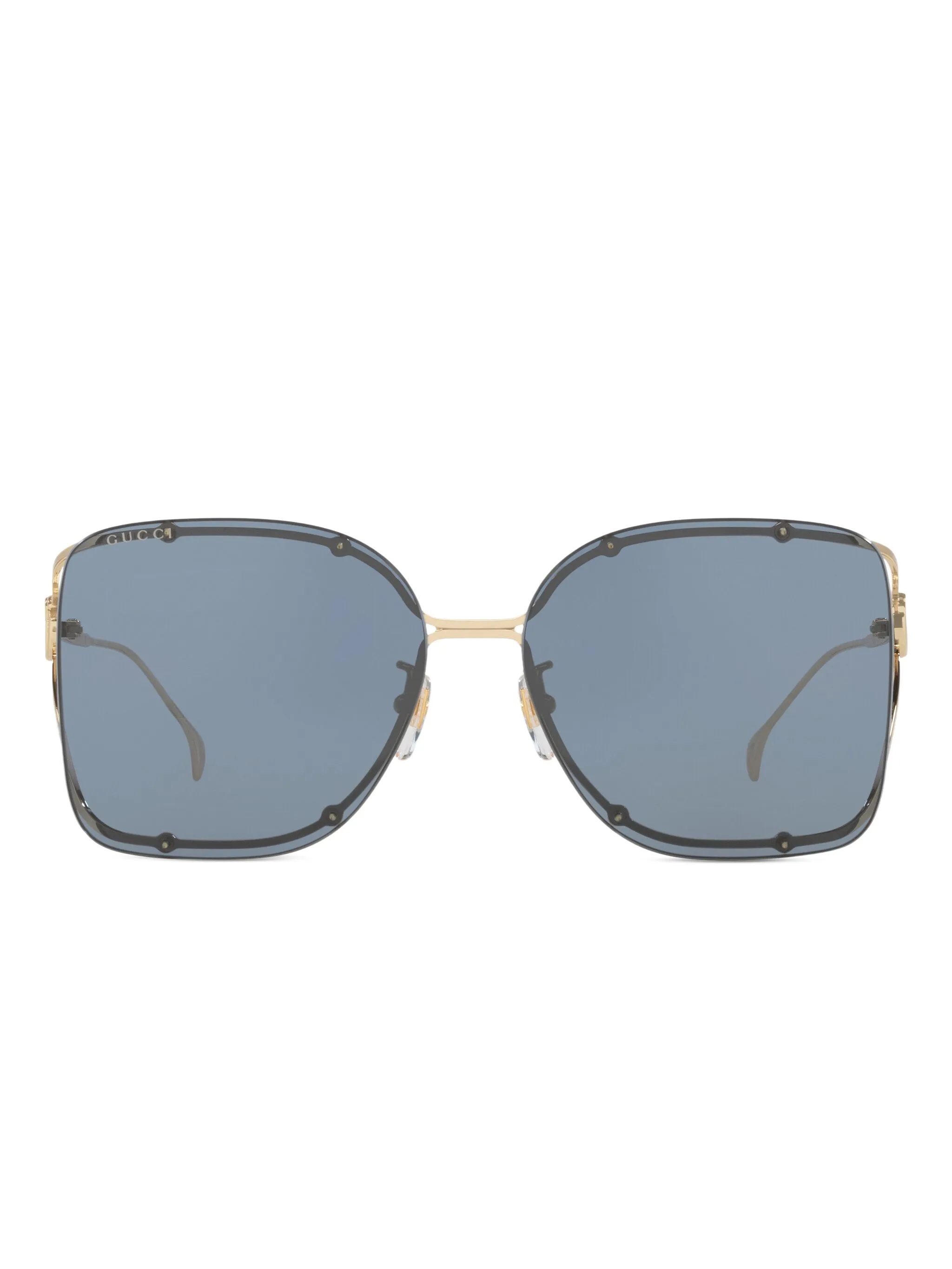 

Солнцезащитные очки в квадратной оправе Gucci Eyewear, золотистый