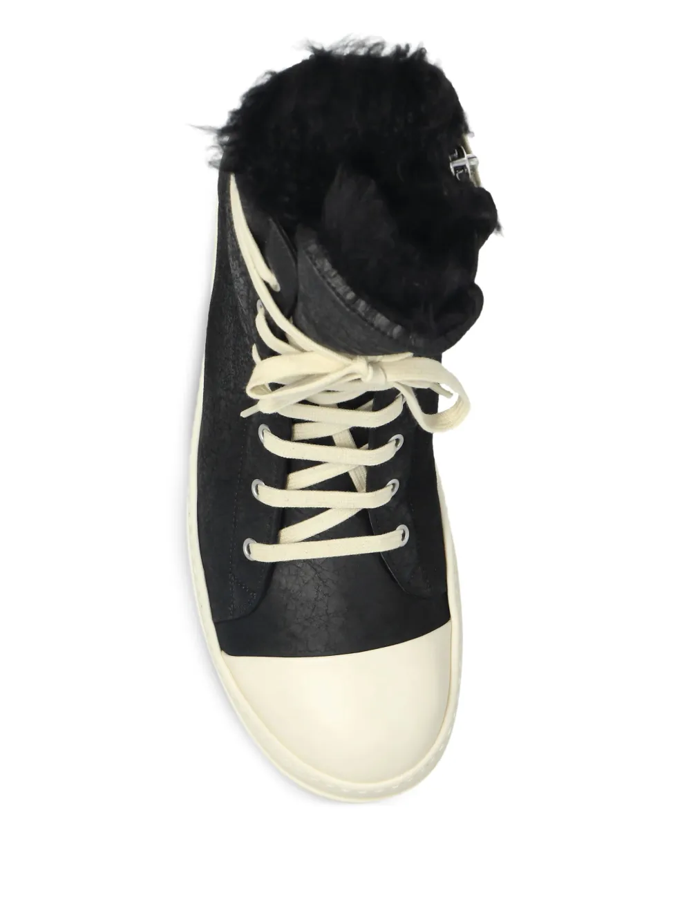 Кеды с меховой подкладкой Rick Owens, черный — фото 3