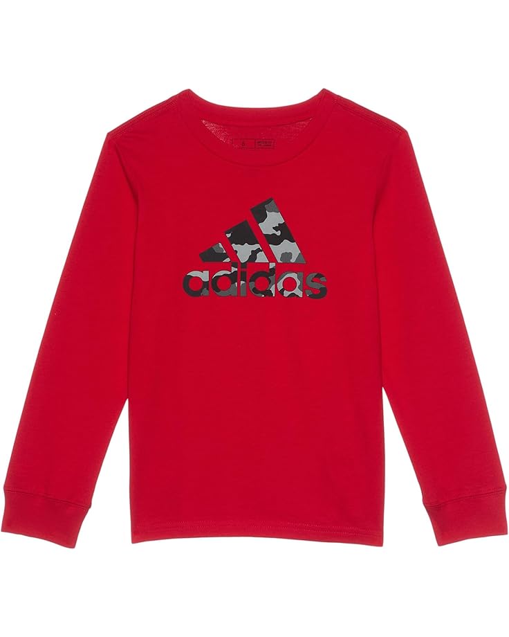 

Футболка adidas Kids FRANCE CAMO LOGO LS TEE, цвет Better Scarlet