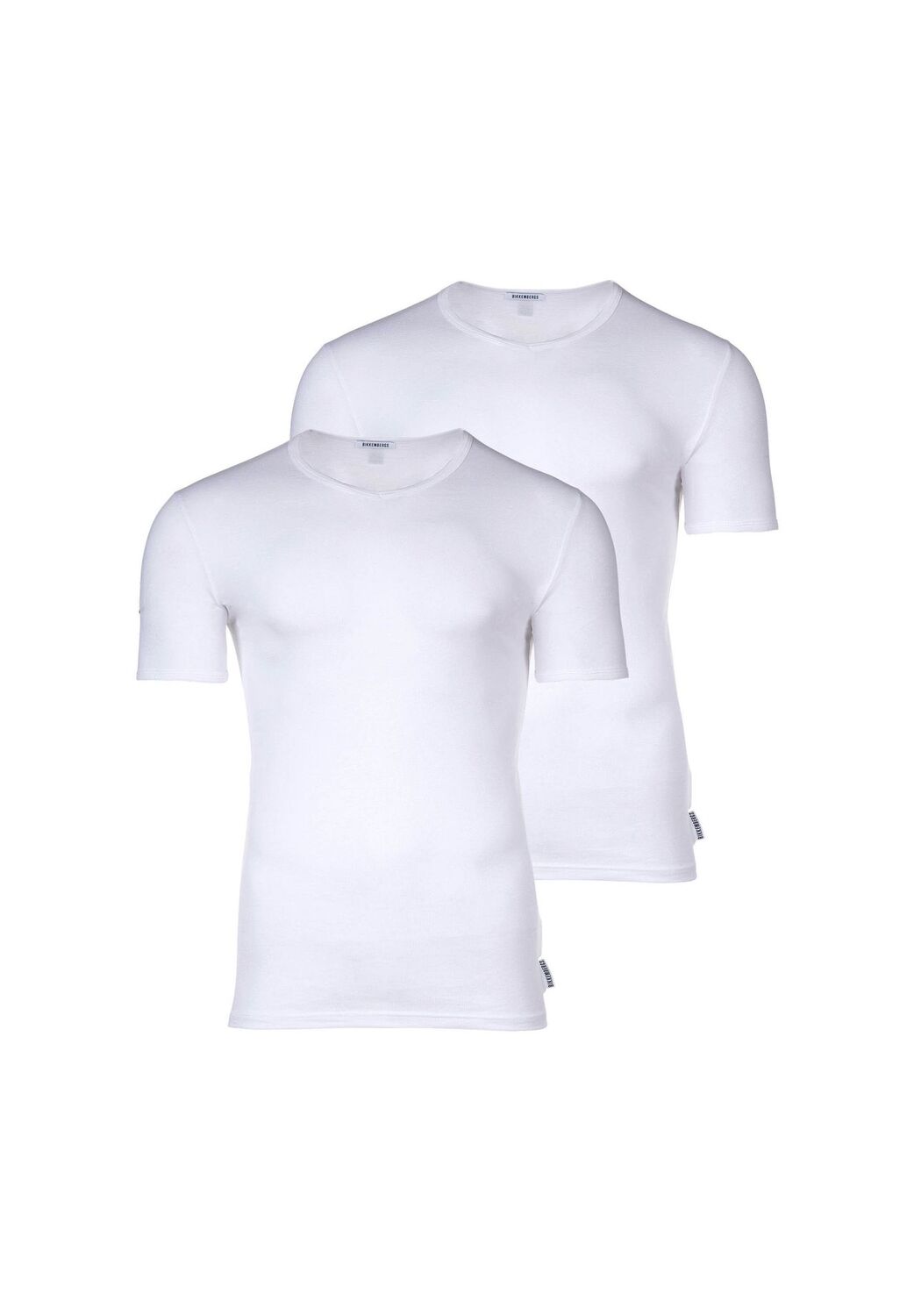 

Мужская футболка, 2 шт. - BI-PACK T-SHIRT, майка, V-образный вырез, хлопок стрейч BIKKEMBERGS