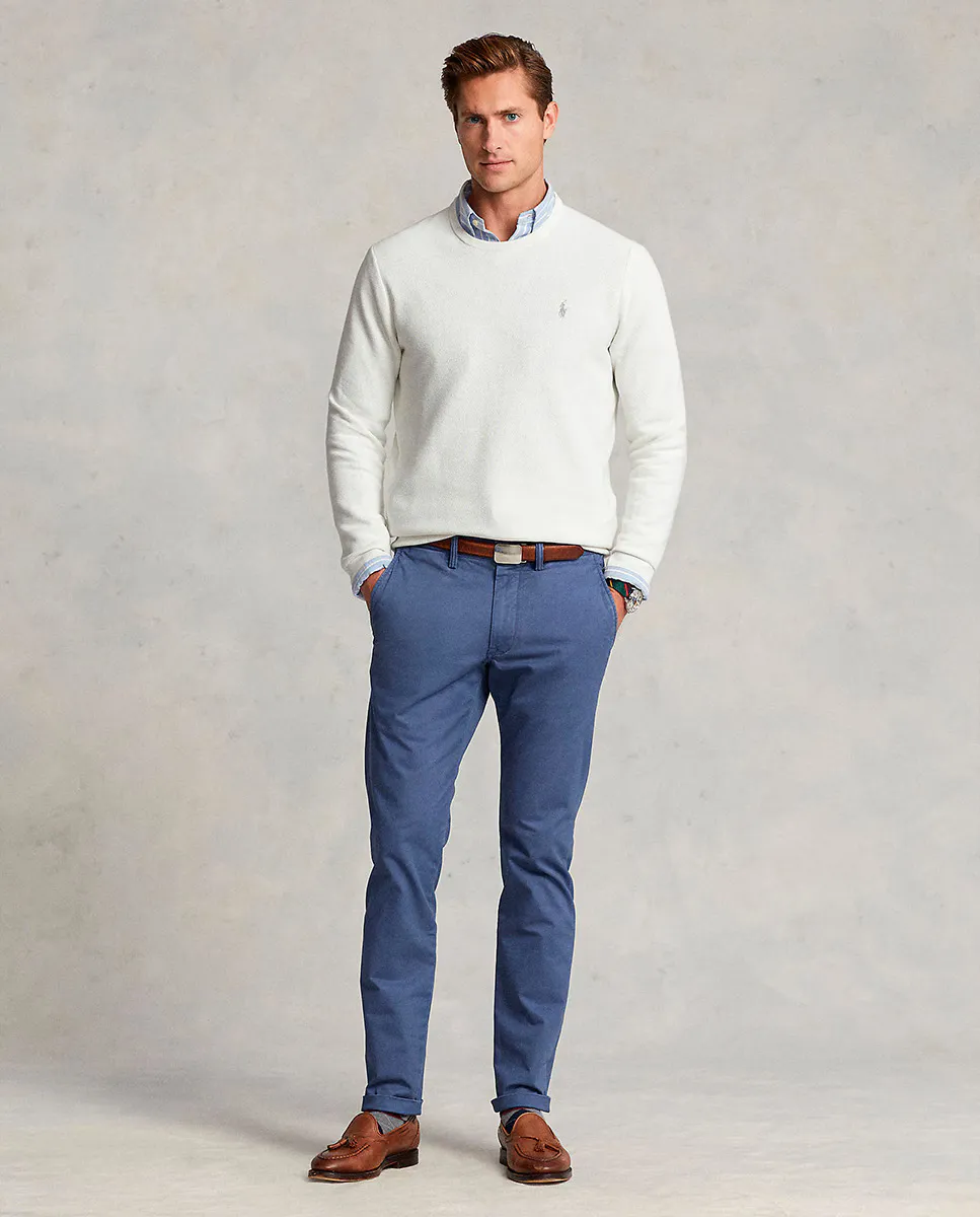 

Мужские хлопковые чиносы узкого кроя Polo Ralph Lauren, синий