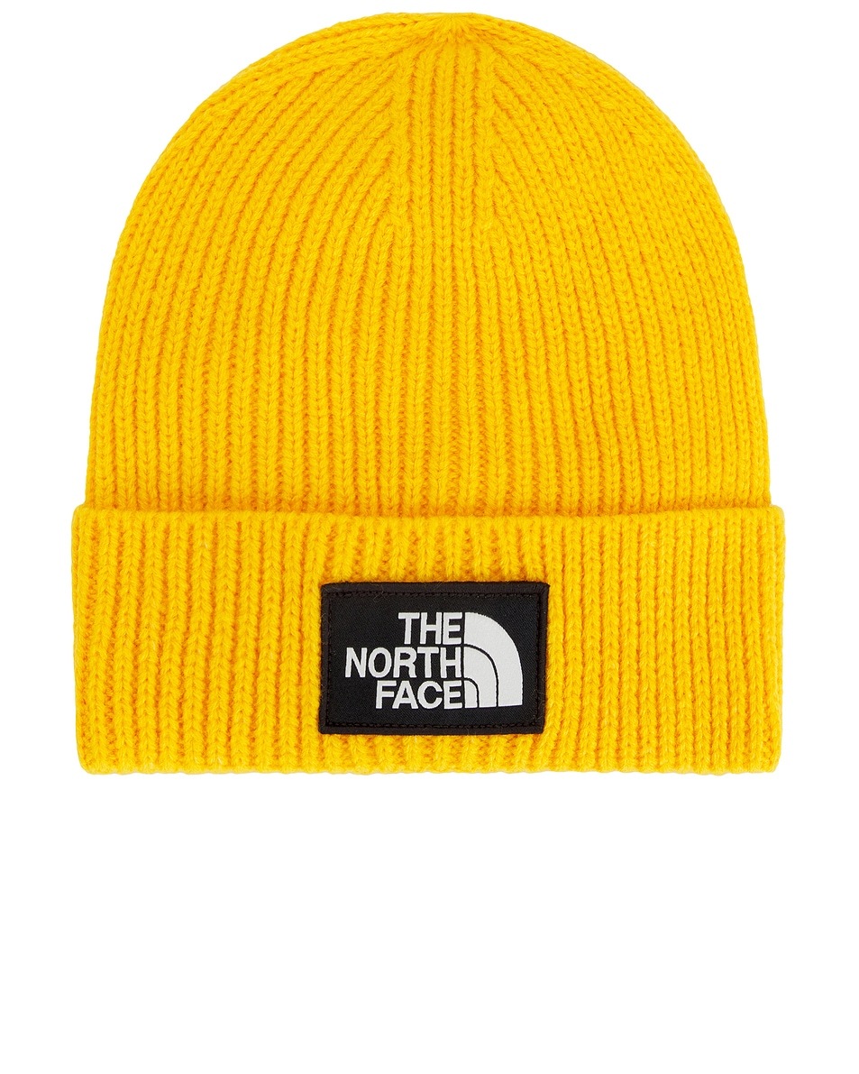 

Шапка-бини с логотипом TNF на манжетах The North Face, цвет Summit Gold