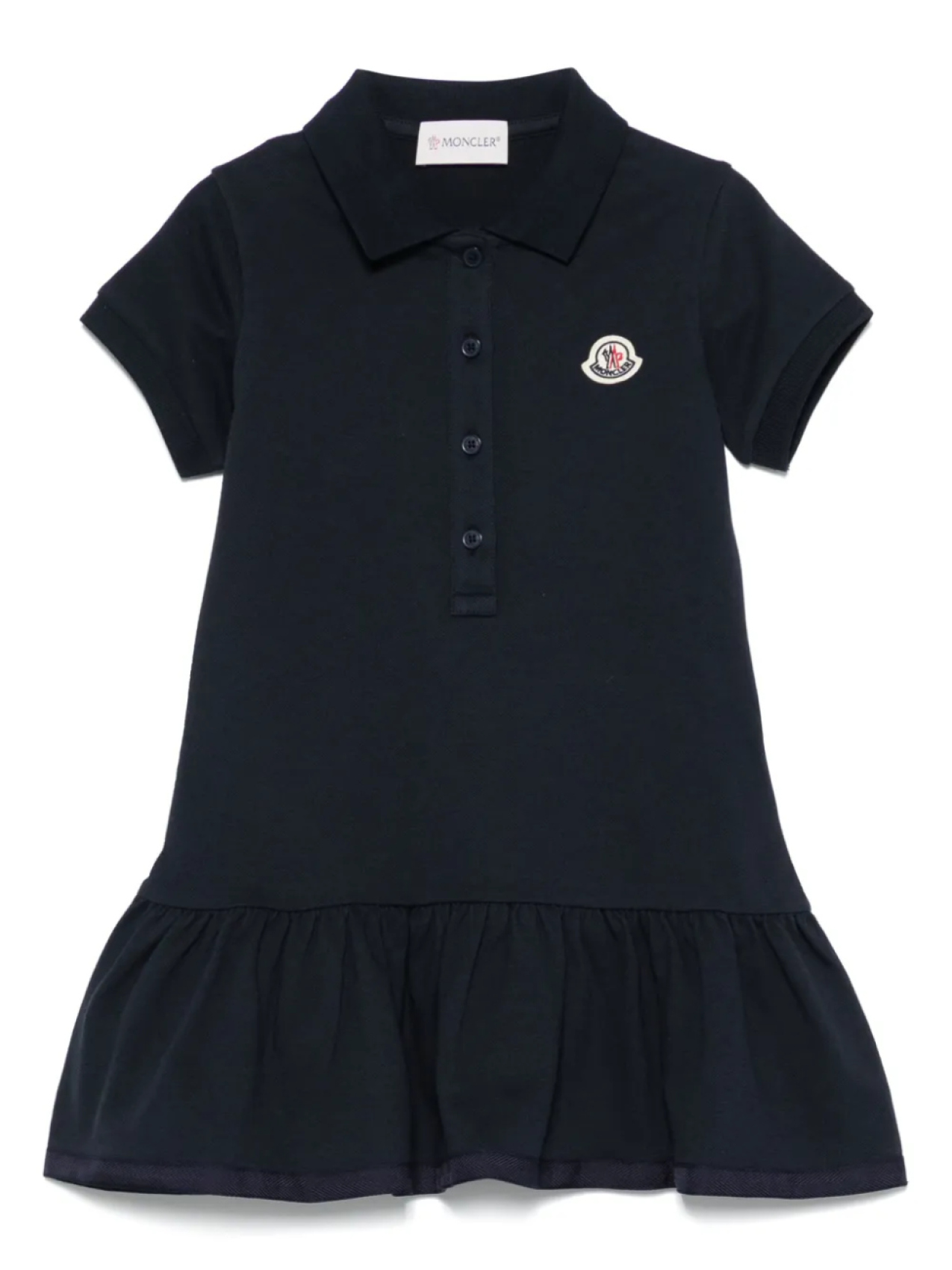 

Moncler Enfant платье с нашивкой-логотипом, синий