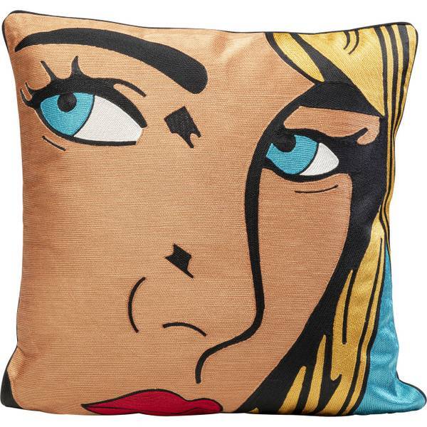 

Подушка Kare Design Comic Lady, 50x50x5 см, многоцветный