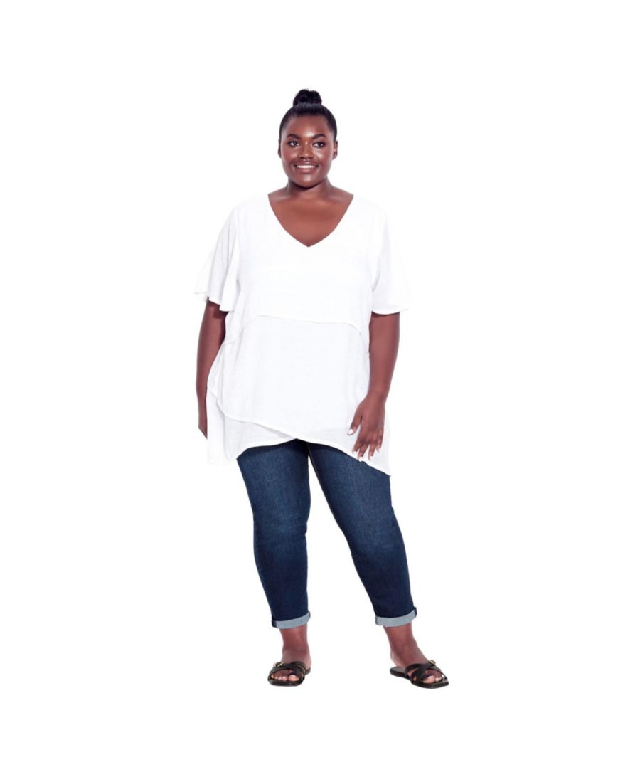 

Женские джинсы-стретч для высоких девушек из денима AVENUE, Dark wash