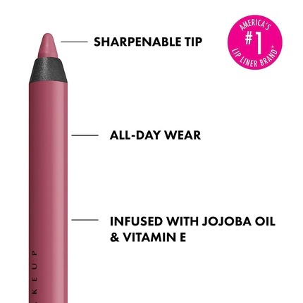 Карандаш для губ Loud Lip Liner NYX PROFESSIONAL MAKEUP с маслом жожоба и витамином Е Trophy Life Mauve Pink — фото 2