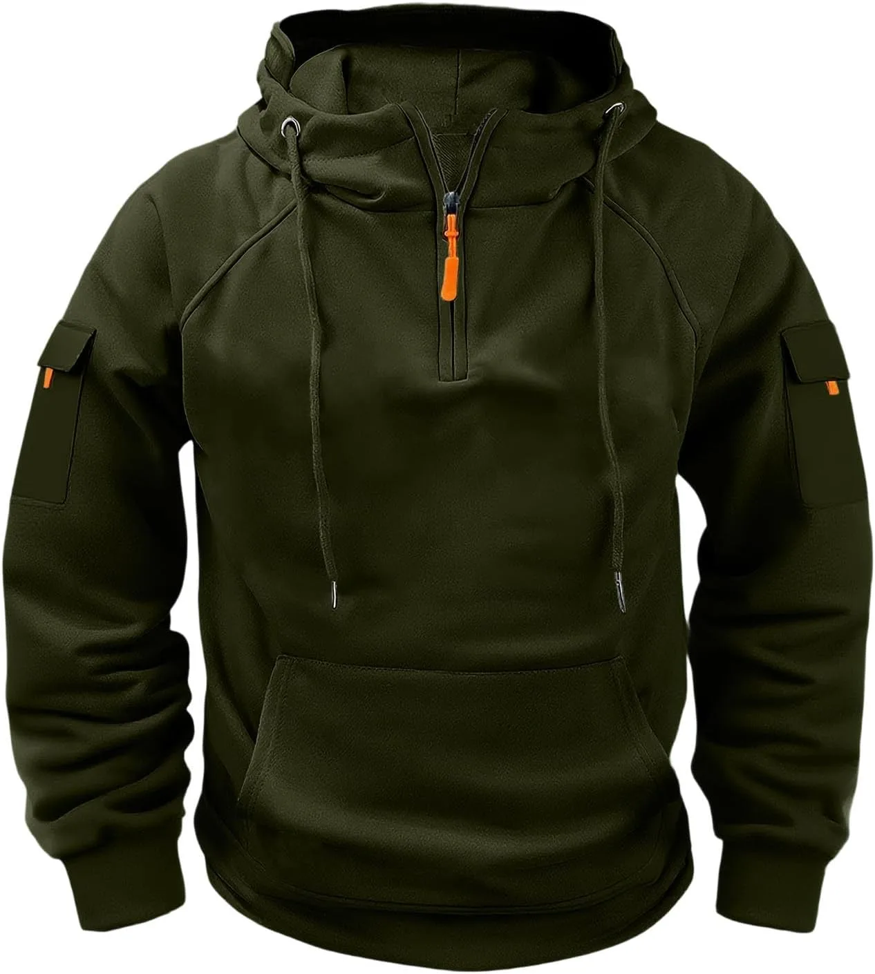 

Винтажный худи для мужчин с флисовой подкладкой и карманами MXTPOV