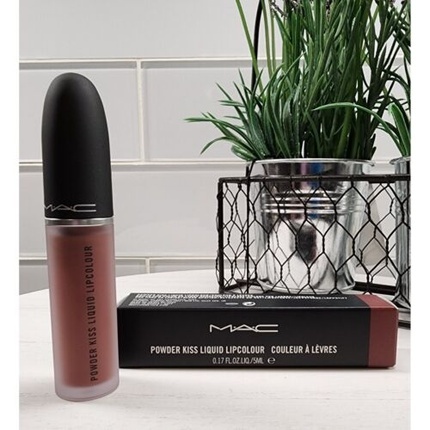 Жидкая помада для губ Powder Kiss Over The Taupe 997, полноразмерная помада, 0,17 унции, Mac