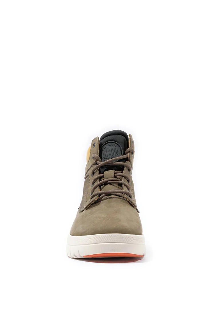 Мужские ботинки Pallaflex Cuff LTH High-Top, кожаные, высокие Palladium, зеленый — фото 3