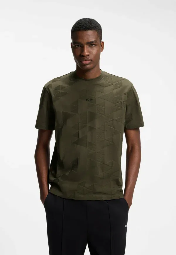Футболка Ts_Network jq print t-shirt Boss, открытый зеленый