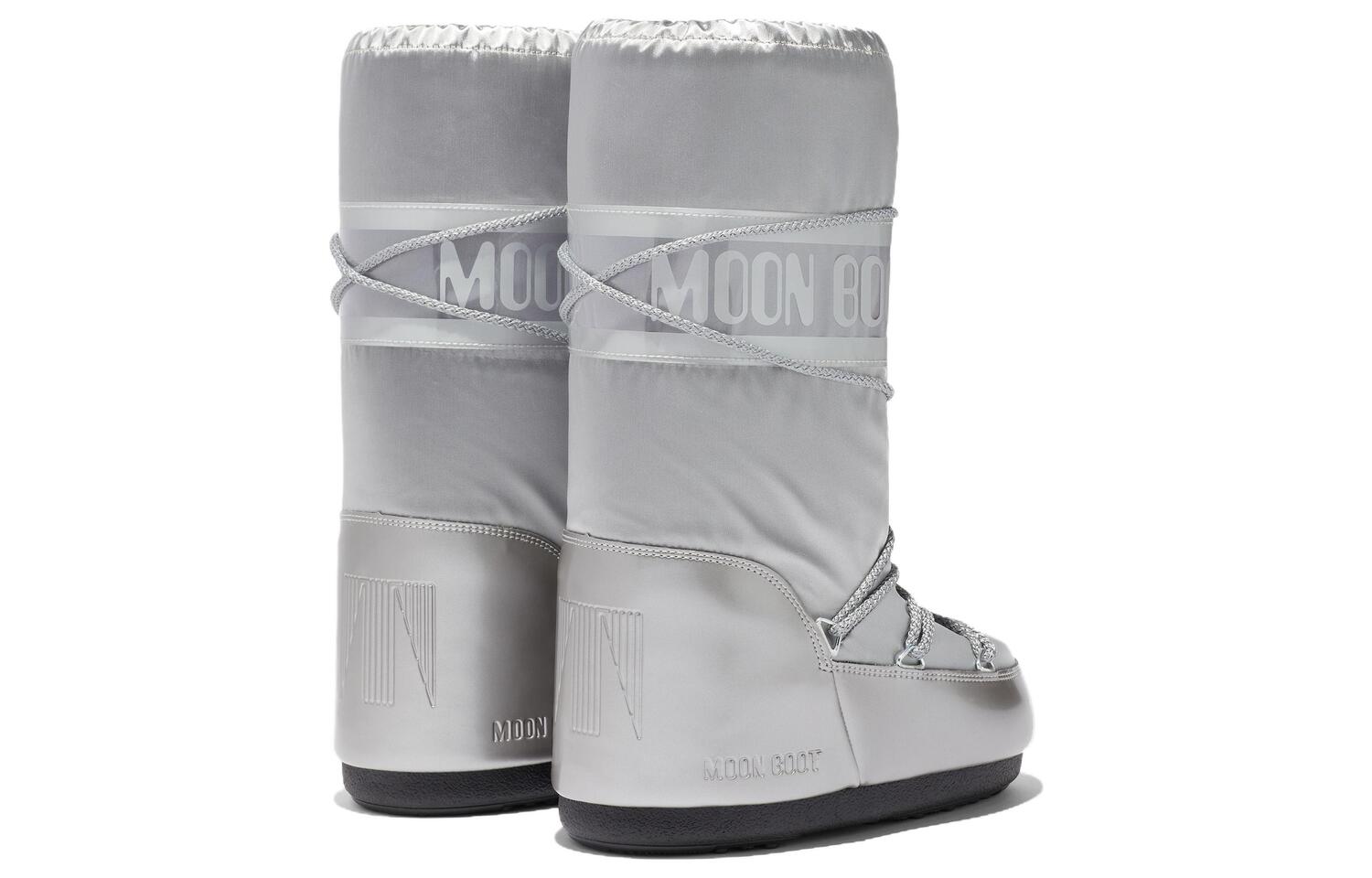 Женские ботинки Moon Boot зимние на толстой подошве, серый — фото 3