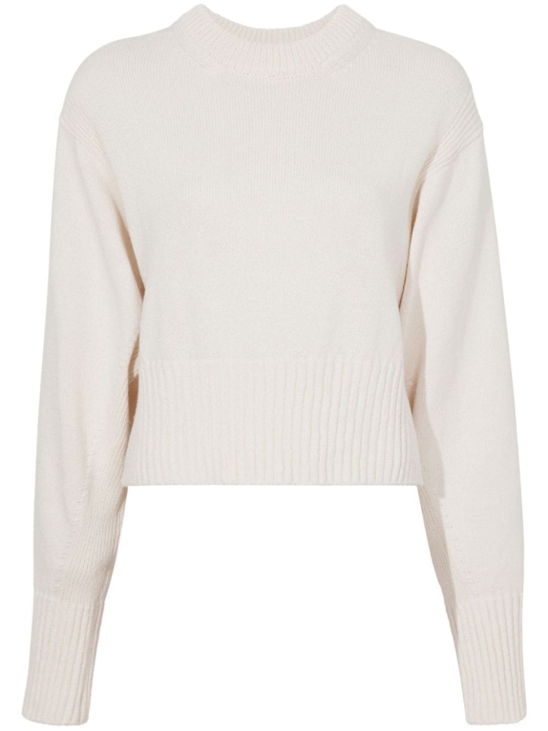 

Proenza Schouler cropped cotton-blend jumper, нейтральный цвет