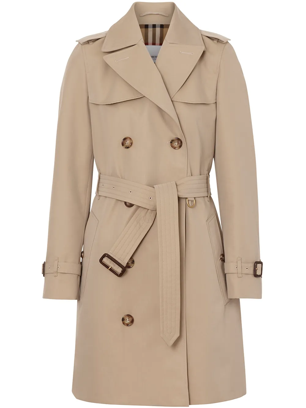 

Тренч The Short Islington BURBERRY, коричневый
