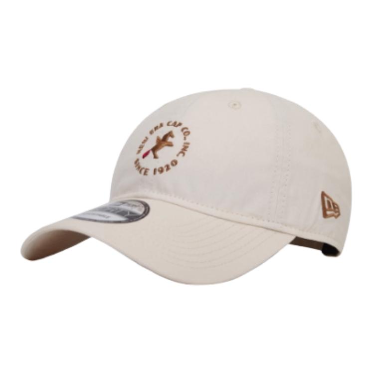 

New Era Хлопковая бейсболка Unisex цвета Ivory White