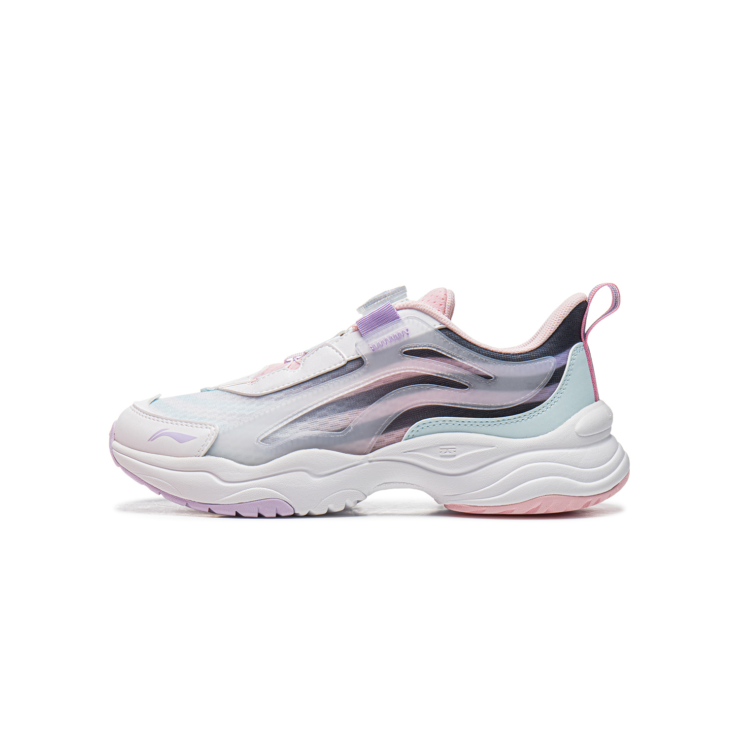 

Кроссовки Casual низкие Shock Absorbers Rebound Standard White/Light Sky Blue детские LINING YOUNG, Sкоричневыйdard белый/светло-синий