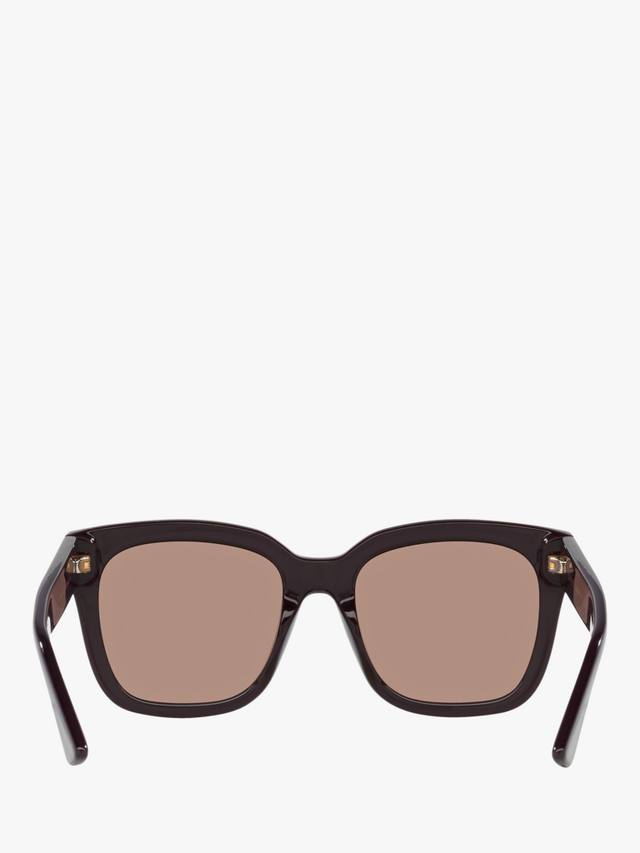Женские солнцезащитные очки GC002015 квадратной формы Gucci, Burgundy — фото 4