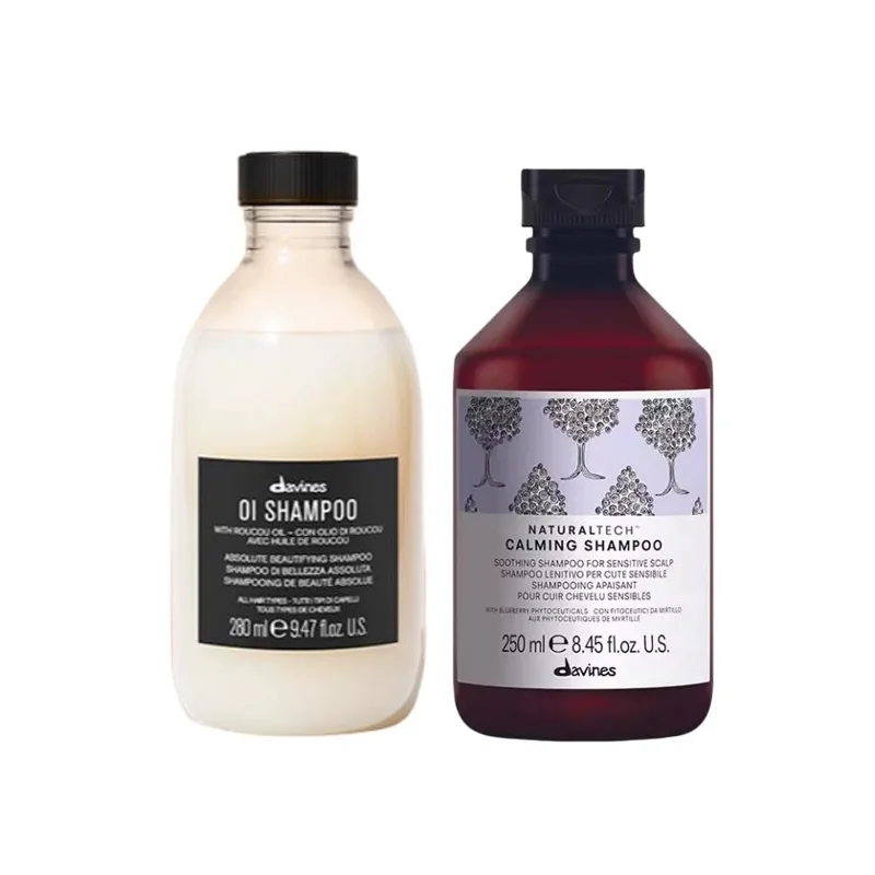 DAVINES Набор шампуня Ouai для объема и пышности с ароматом мыла 280 мл + 250 мл, Two-Piece Set: OAE Shampoos 280ml+Natural Soothing Shampoos 250ml