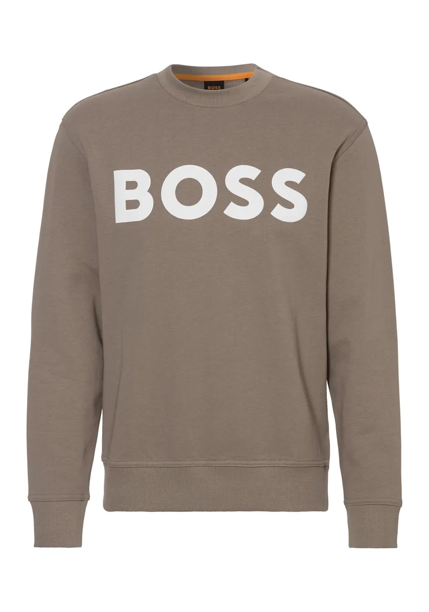 

Толстовка BOSS ORANGE "WeBasicCrew", с круглым вырезом, цвет 246_Open_Brown