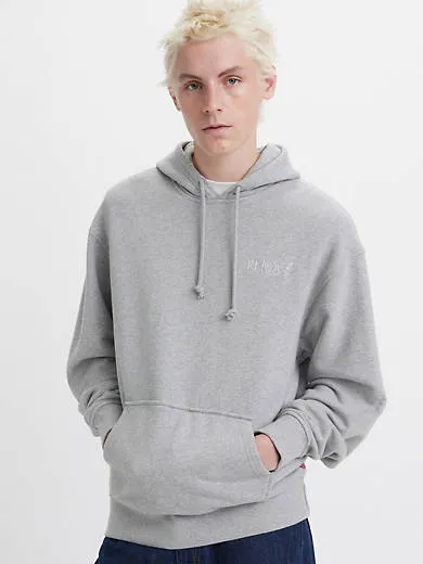 

Непринужденная толстовка с худи и графическим рисунком Levi's, серый