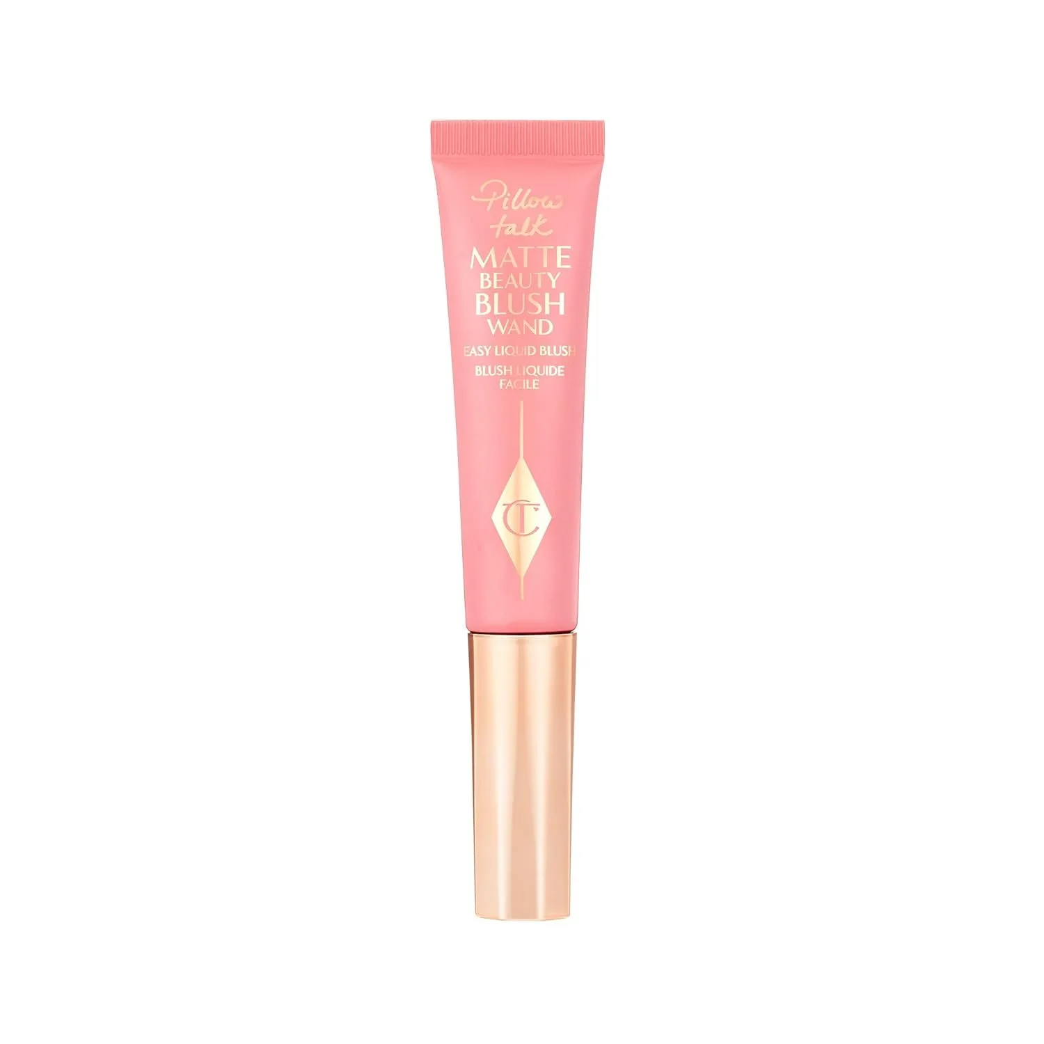 Charlotte Tilbury Pillow Talk Matte жидкий румяна-стик с аппликатором-подушечкой, матовый эффект, технология Lumi-Blur для светоотражающего мягкого фокуса, Pillow Talk Pink Pop - matte pink — фото 4