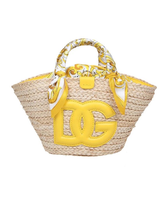 

Соломенная сумка для покупок Dolce & Gabbana, желтый
