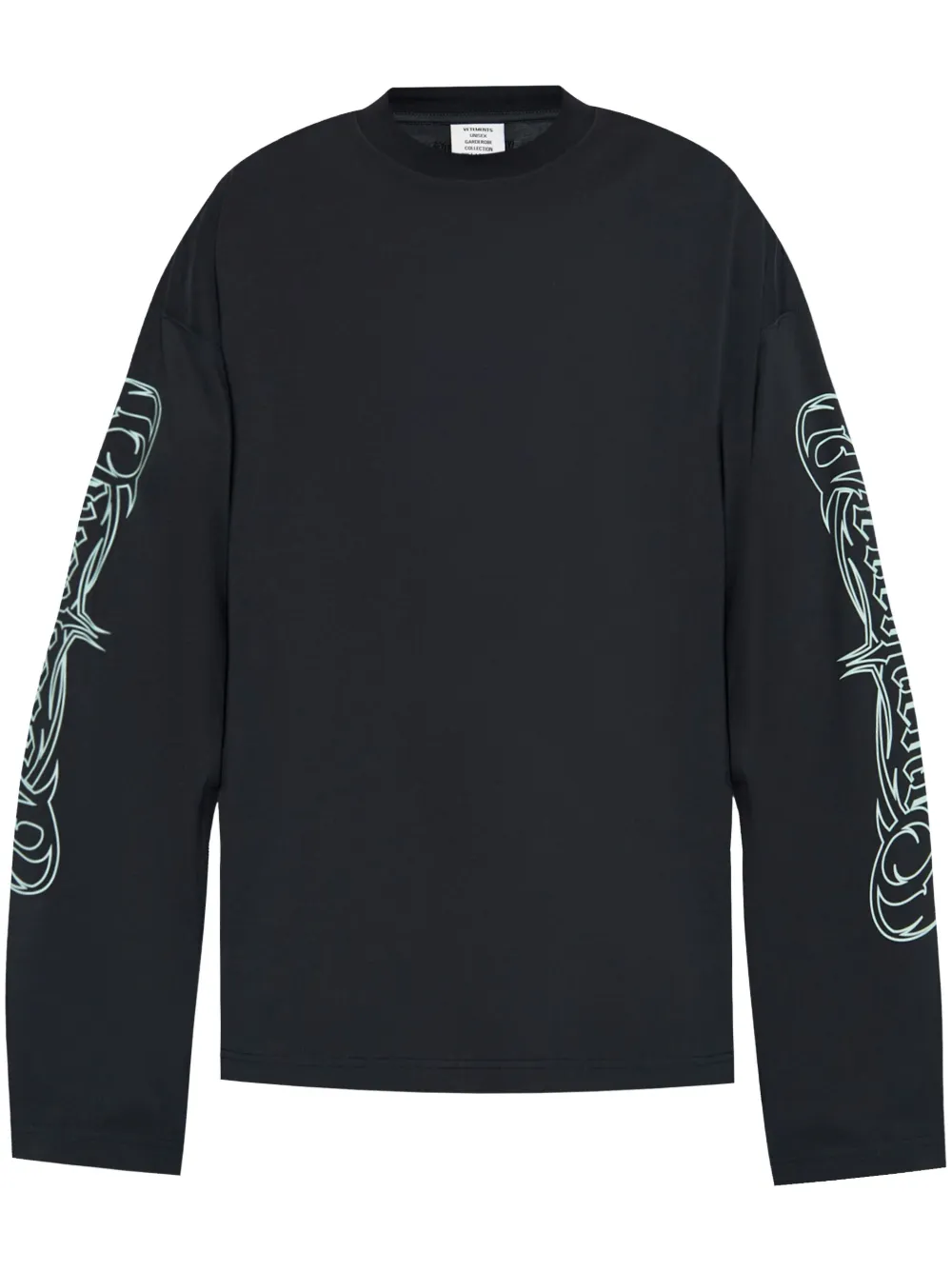 

Топ из джерси с логотипом VETEMENTS, синий