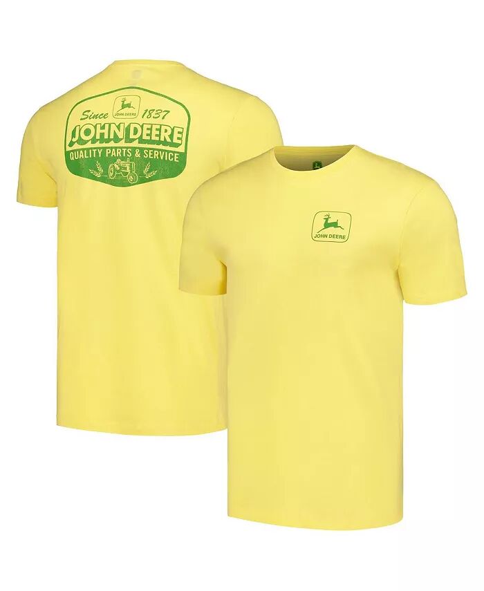 

Мужская и женская желтая состаренная футболка John Deere Classic Label Top of the World