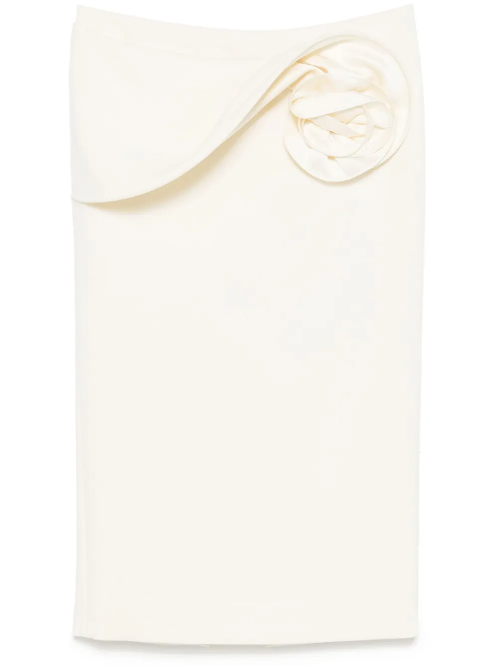 

Юбка миди с цветочной аппликацией Magda Butrym, белый