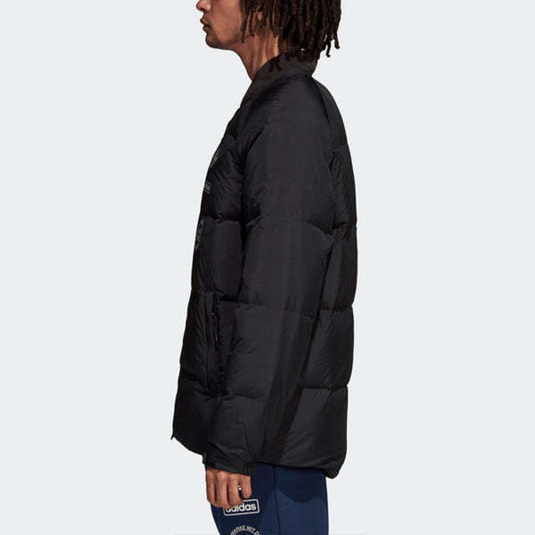 Пуховик adidas originals Graphic JKT Contrasting Colors Windproof Stay Warm Sports Down Jacket Black, черный — фото 4