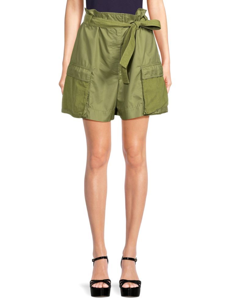 

Шорты-бермуды карго с поясом Kenzo, цвет Tea Green