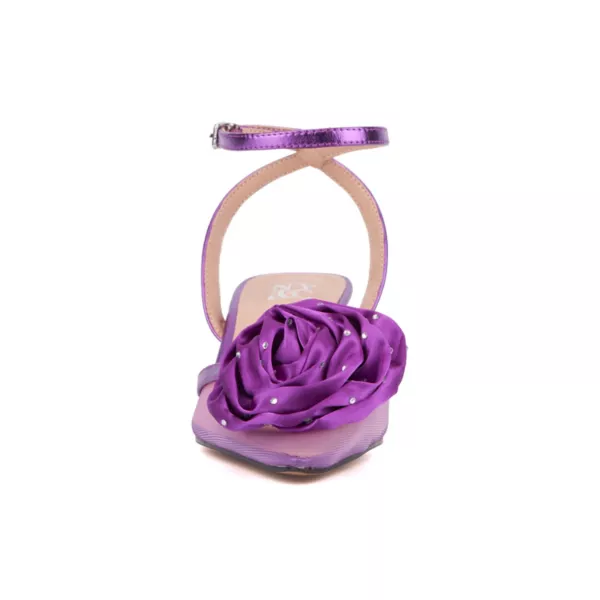Женские туфли Violetta с ремешком на щиколотке и низким каблуком New York & Company, фиолетовый — фото 4
