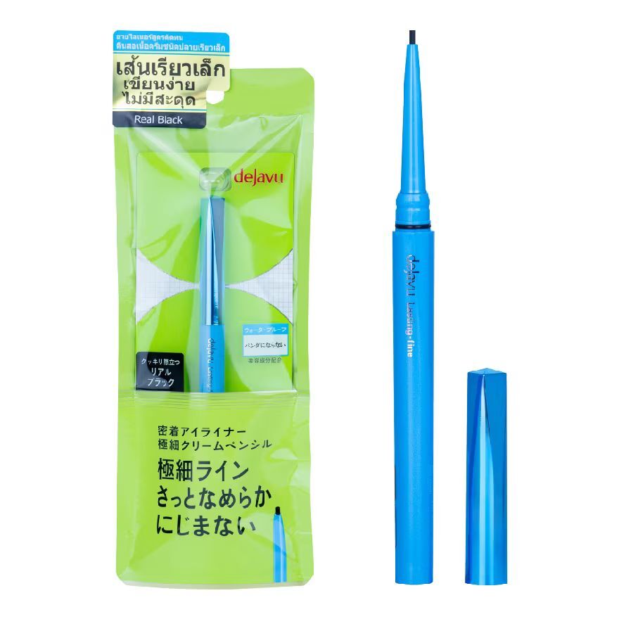 

Dejavu Ультратонкий кремовый карандаш Lasting-fine E 0,074г. 1 Real Black, Real Black