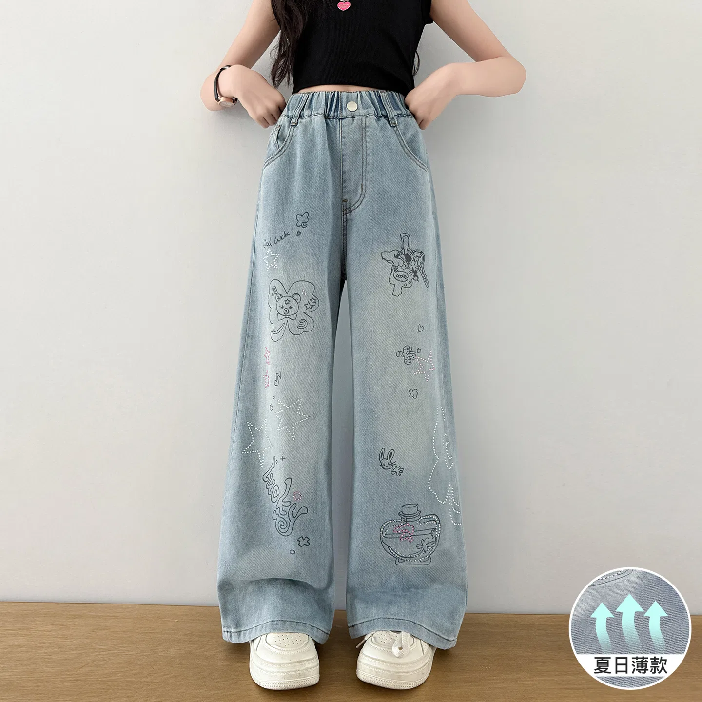 Детские джинсы Thin Cooling Disney, Denim Blue — фото 3