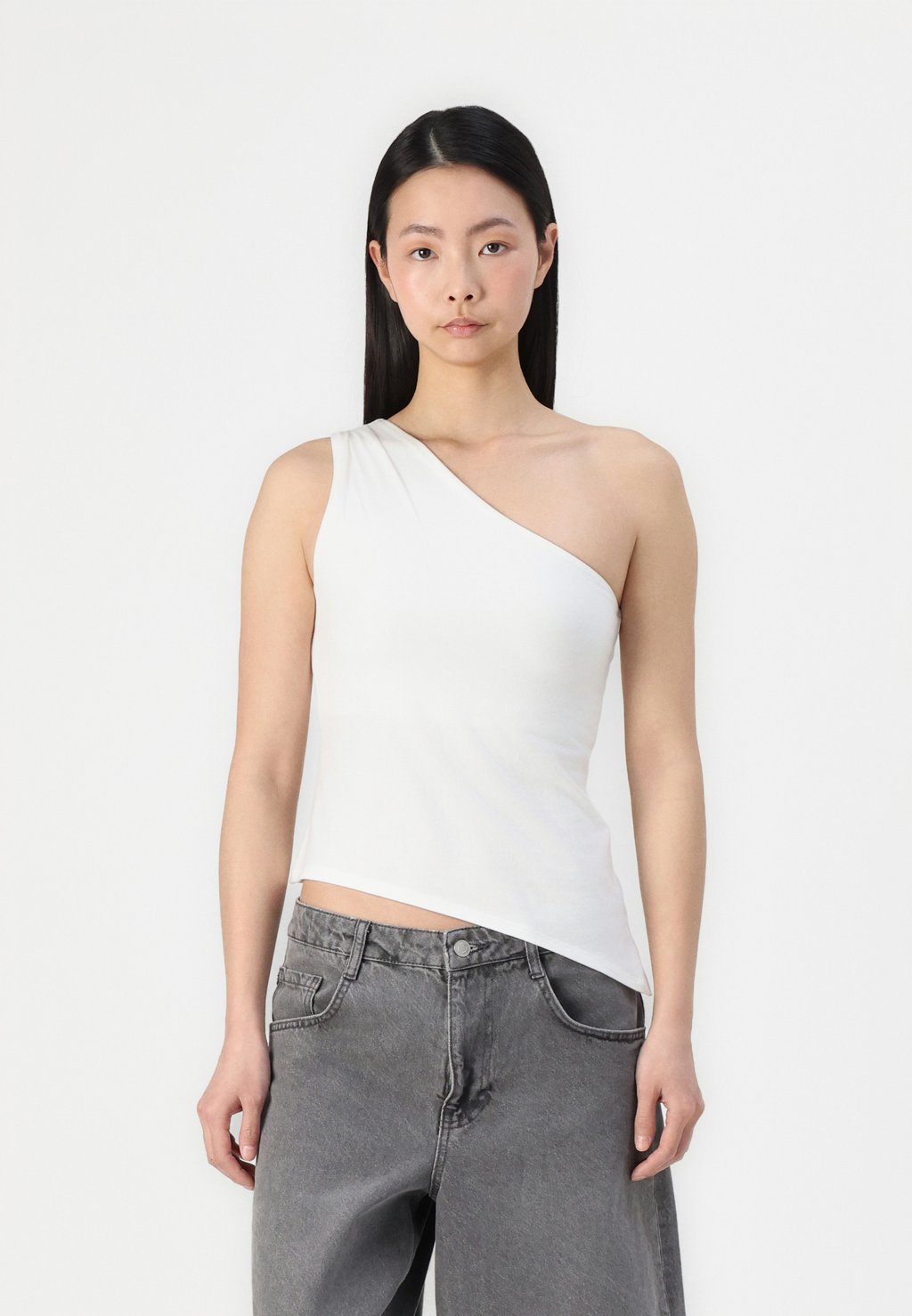 

Топ BARE ONE SHOULDER Hollister Co., белый