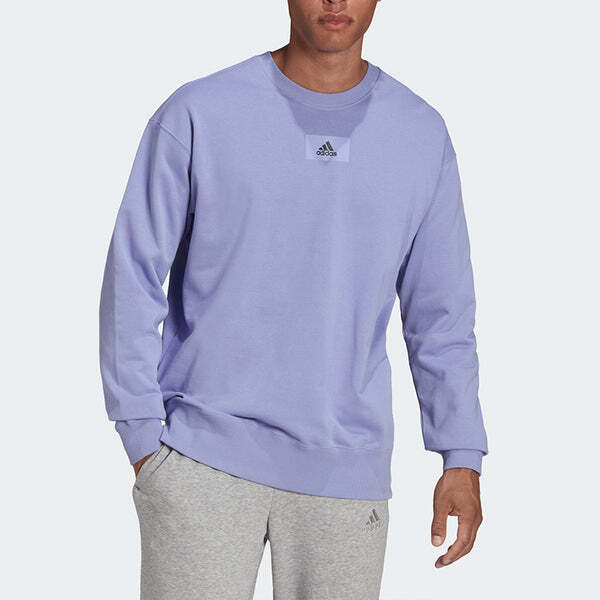 Толстовка Men's adidas Fv Swt Sports Round Neck Pullover Light Purple, фиолетовый — фото 2