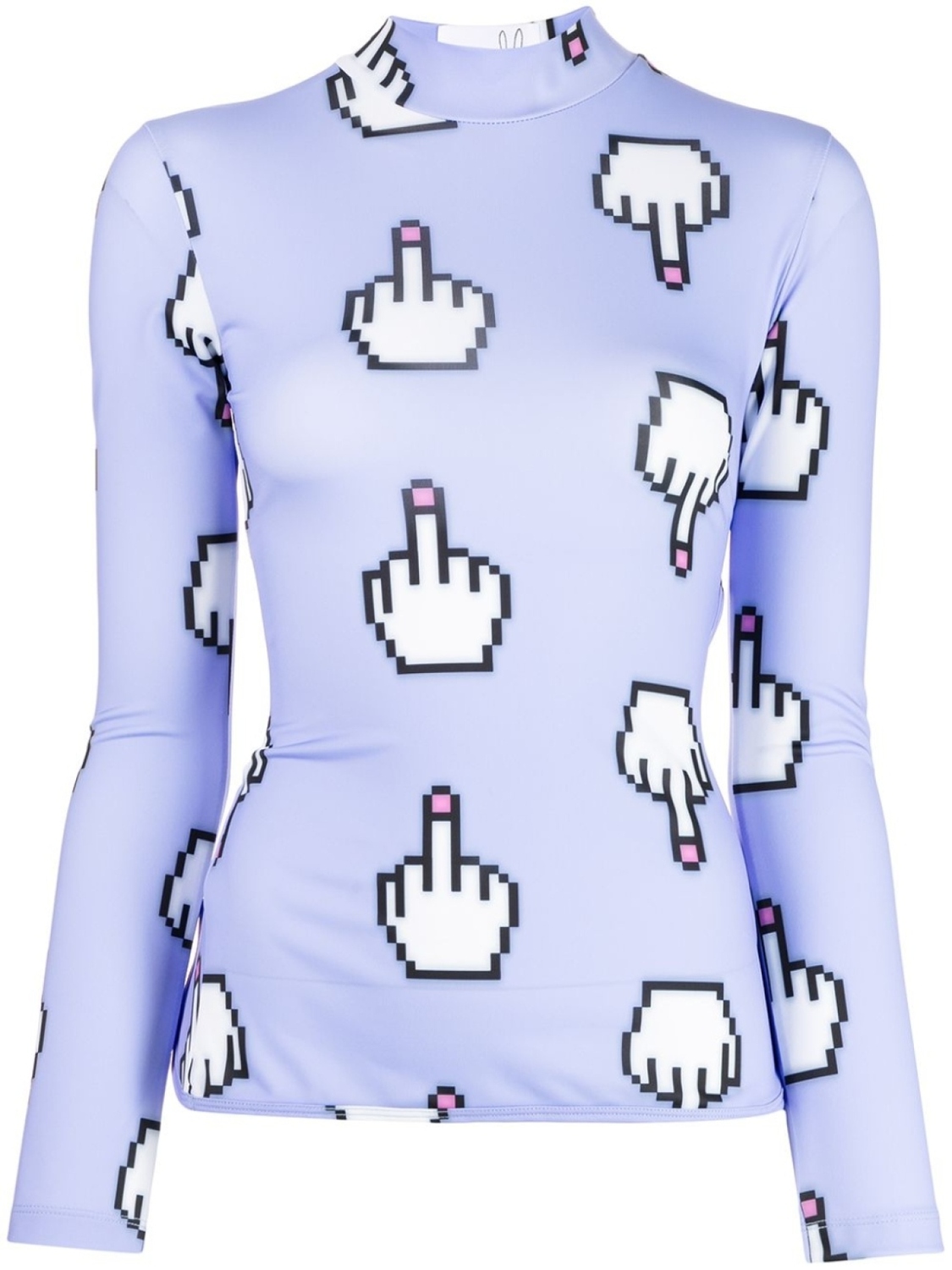 

Топ Pixel Middle Finger Natasha Zinko, фиолетовый, Синий, Топ Pixel Middle Finger Natasha Zinko, фиолетовый